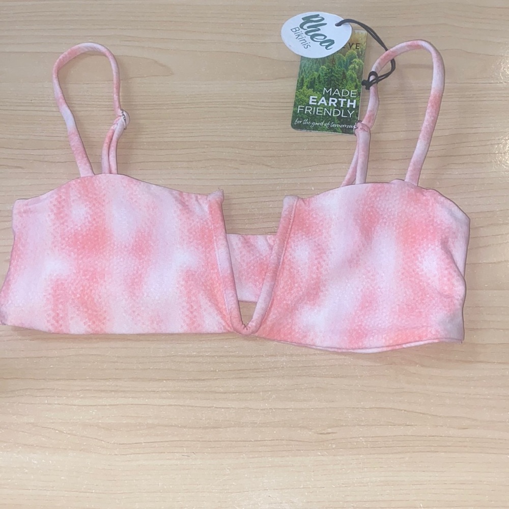 Pink bikini top